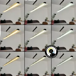 Suspension Barrud LED Noir, 1 lumière