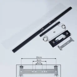Suspension Barrud LED Noir, 1 lumière