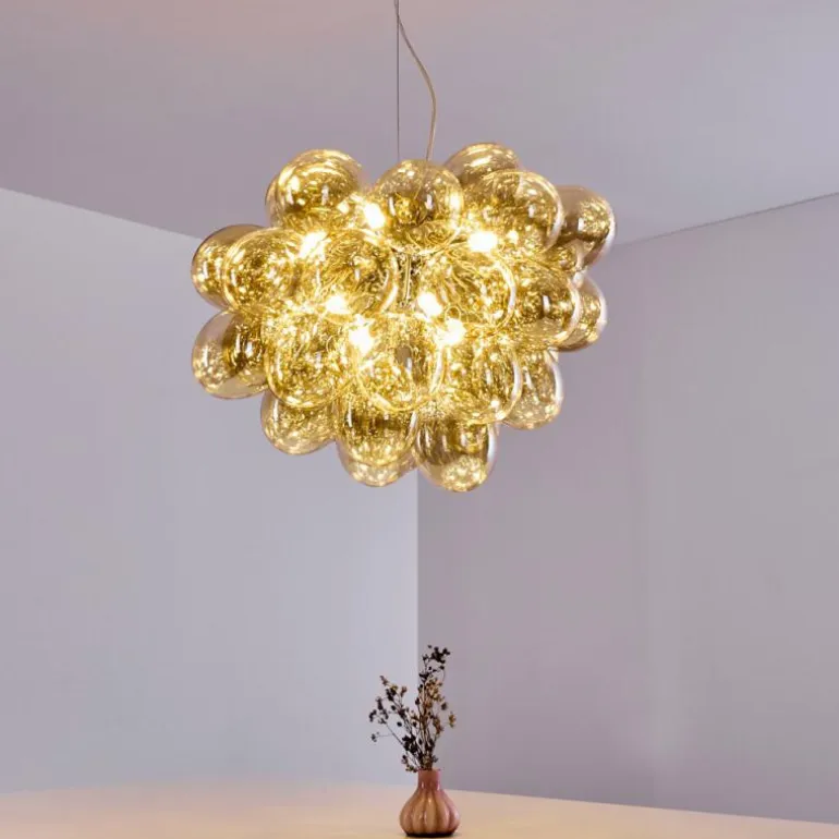 Suspension Barstow Chrome, 8 lumières