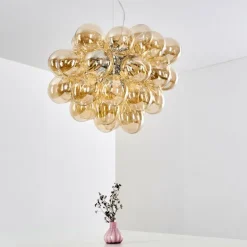 Suspension Barstow Chrome, 8 lumières