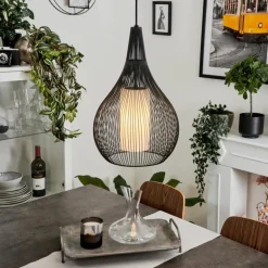 Suspension Barthoid Noir, 1 lumière