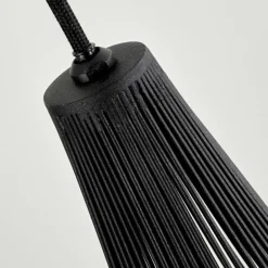 Suspension Barthoid Noir, 1 lumière