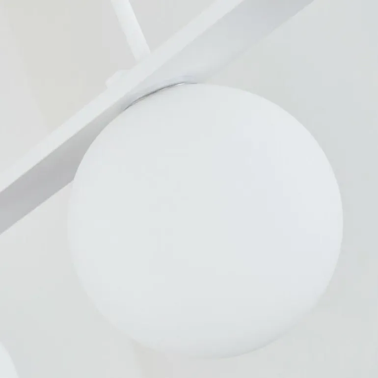 Suspension Beland Blanc, 4 lumières