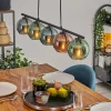 Suspension Belp Noir, 5 lumières
