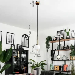 Suspension Bocayuva Laiton, 1 lumière