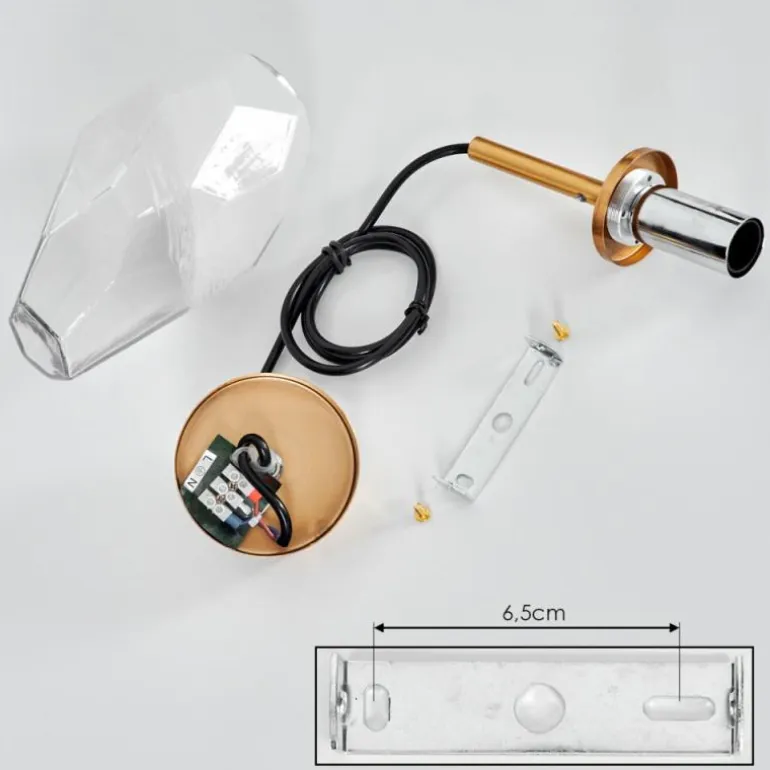 Suspension Bocayuva Laiton, 1 lumière