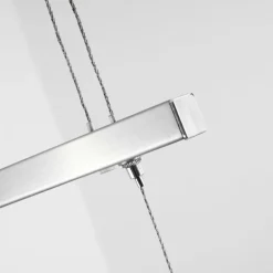 Suspension Bolonda LED Nickel mat, 3 lumières