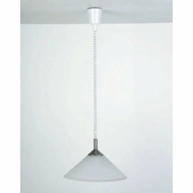 Suspension Brilliant Ariana Blanc, 1 lumière