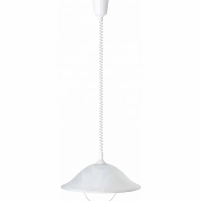 Suspension Brilliant Freya Blanc, 1 lumière