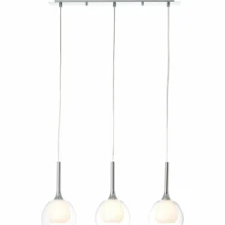 Suspension Brilliant Hadan Chrome, 3 lumières