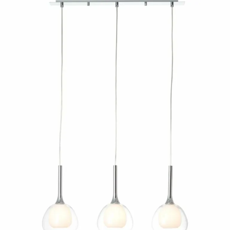 Suspension Brilliant Hadan Chrome, 3 lumières