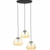 Suspension Brilliant Kaizen Noir, 3 lumières