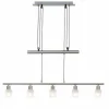 Suspension Brilliant Leuchten Lea Blanc, 5 lumières