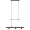 Suspension Brilliant Leuchten Tonja LED Chrome, 3 lumières