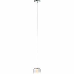Suspension Brilliant Rafa LED Chrome, 1 lumière