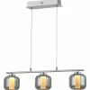 Suspension Brilliant Rafa LED Chrome, 3 lumières