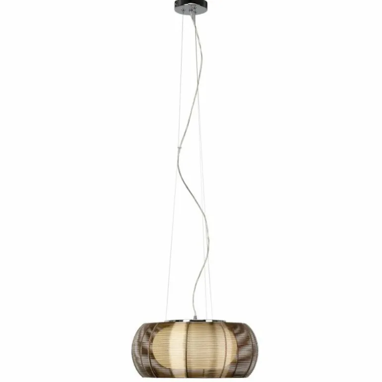Suspension Brilliant Relax Bronze, Chrome, 2 lumières