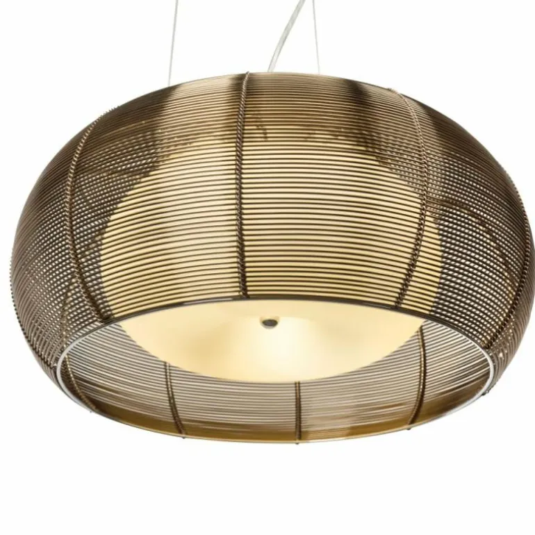 Suspension Brilliant Relax Bronze, Chrome, 2 lumières