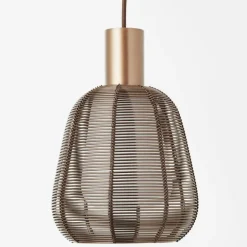 Suspension Brilliant Wallace Moka, 3 lumières