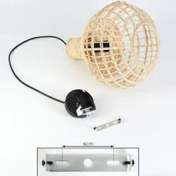 Suspension Bulach Noir, 1 lumière