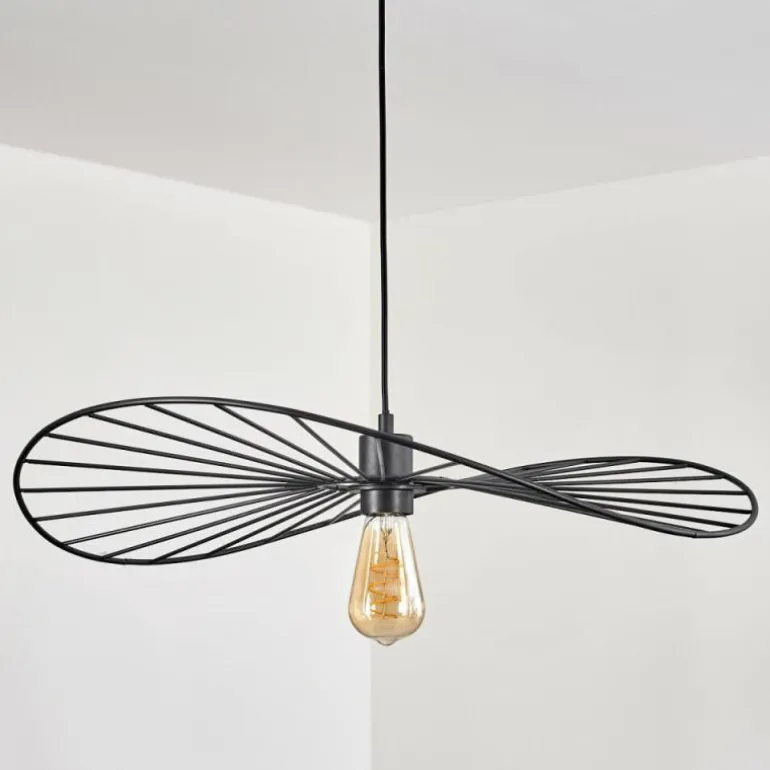 Suspension Cacor Noir, 1 lumière