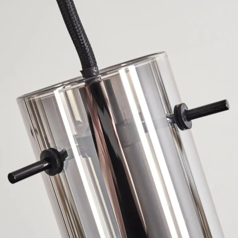 Suspension Caimitte Clair, Fumé, 3 lumières