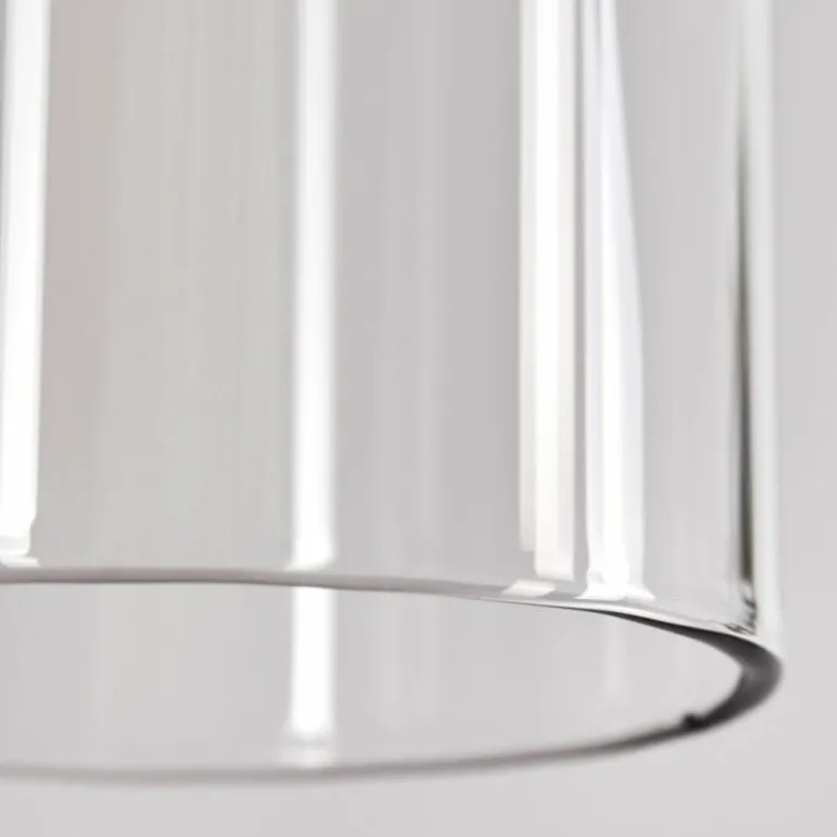 Suspension Caimitte Clair, Fumé, 5 lumières