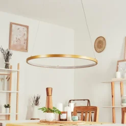 Suspension Calcium LED Laiton, 1 lumière