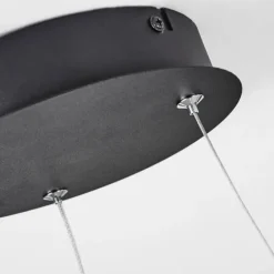 Suspension Calcium LED Noir, 1 lumière