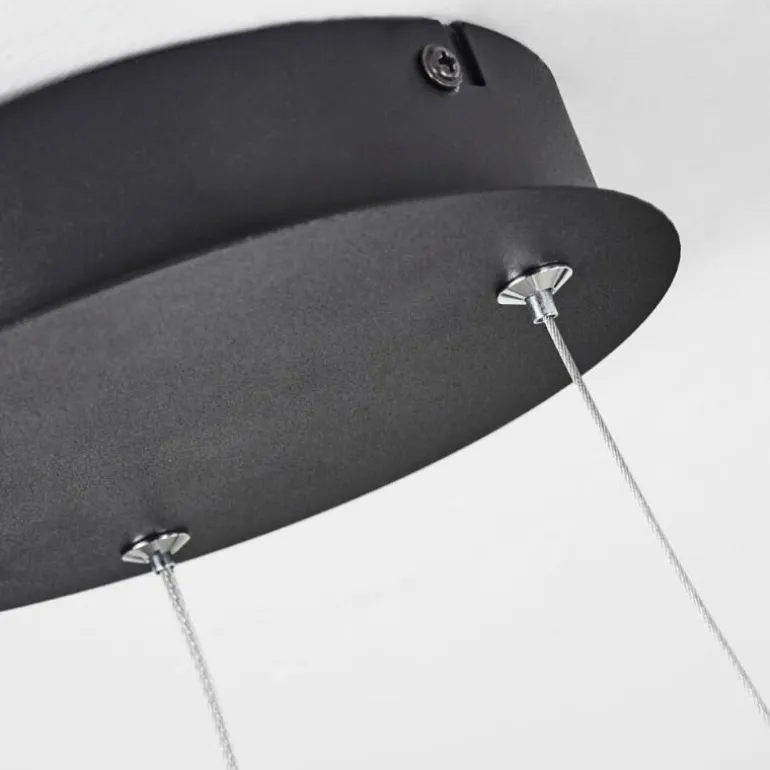 Suspension Calcium LED Noir, 1 lumière