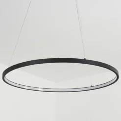 Suspension Calcium LED Noir, 1 lumière