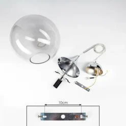 Suspension Calvisi Chrome, 1 lumière