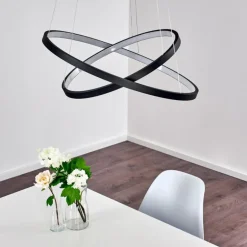 Suspension Canisteo LED Noir, 2 lumières