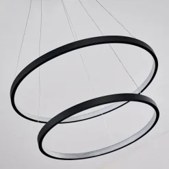 Suspension Canisteo LED Noir, 2 lumières