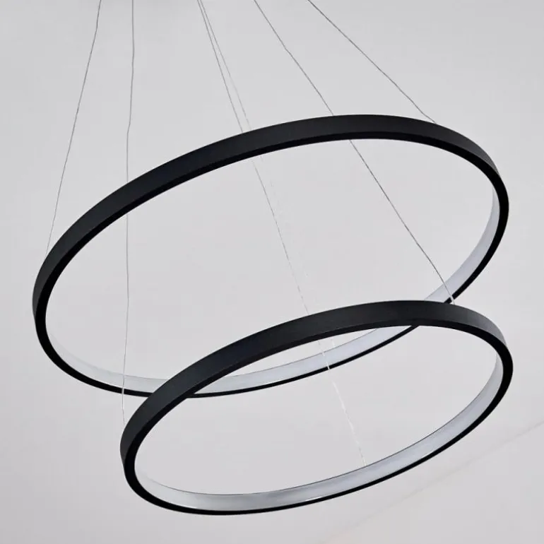 Suspension Canisteo LED Noir, 2 lumières