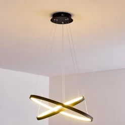 Suspension Canisteo LED Noir, 2 lumières
