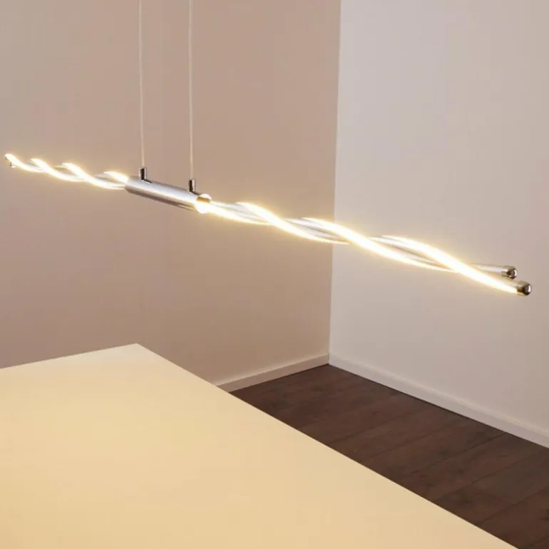 Suspension CARMACKS LED Chrome, 4 lumières