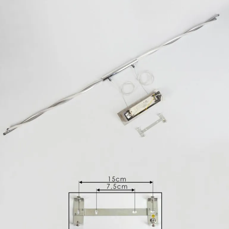 Suspension Carmacks LED Chrome, 4 lumières