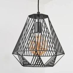 Suspension Cassils Noir, 1 lumière