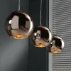 Suspension Cattenscop Cuivre, 3 lumières