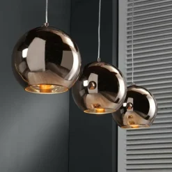 Suspension Cattenscop Cuivre, 3 lumières