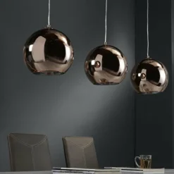 Suspension Cattenscop Cuivre, 3 lumières