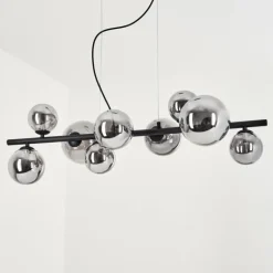 Suspension Chehalis LED Noir, 9 lumières