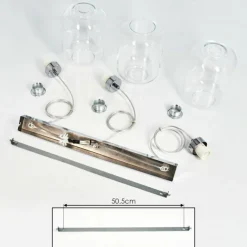 Suspension Chiedent Chrome, 3 lumières