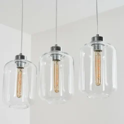 Suspension Chiedent Chrome, 3 lumières
