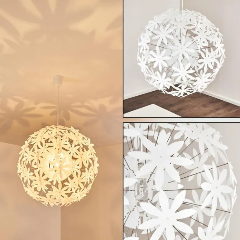 Suspension Chimore Blanc, 1 lumière