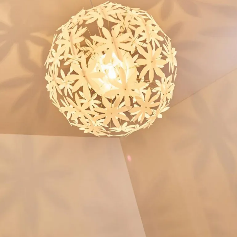 Suspension Chimore Blanc, 1 lumière
