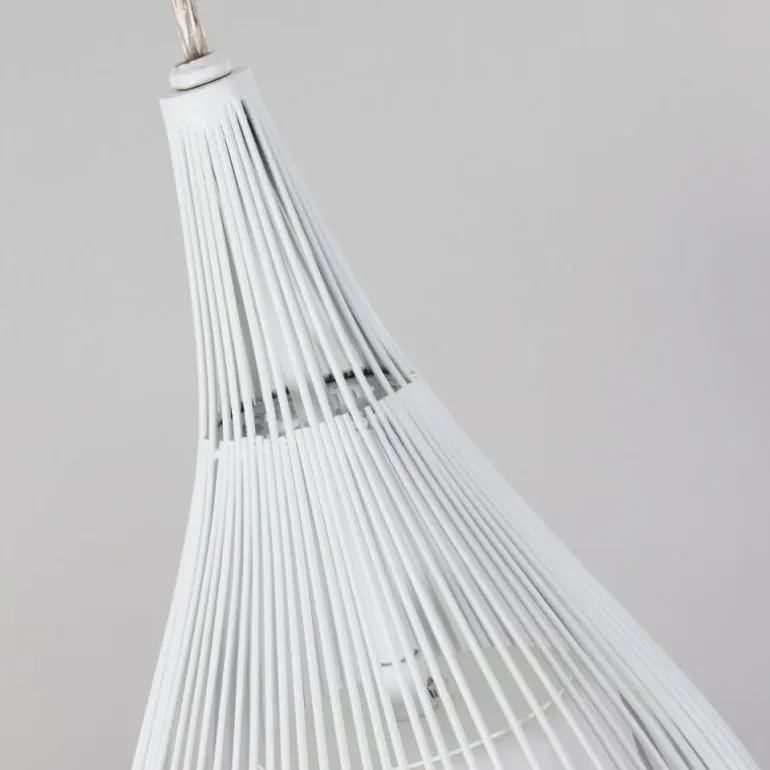 Suspension Chipoc Blanc, 3 lumières
