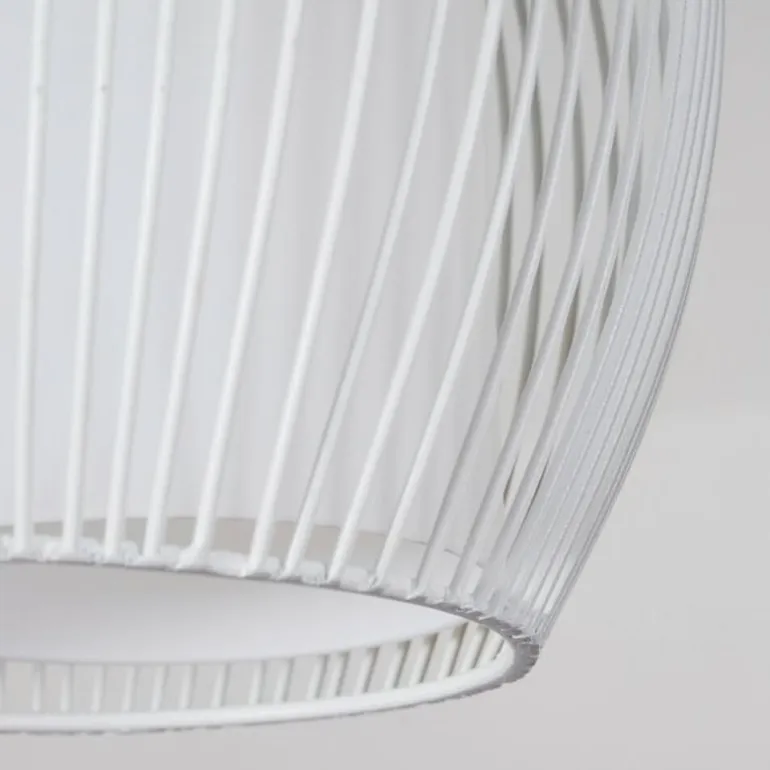 Suspension Chipoc Blanc, 3 lumières