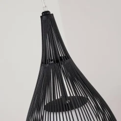 Suspension Chipoc Noir, 3 lumières